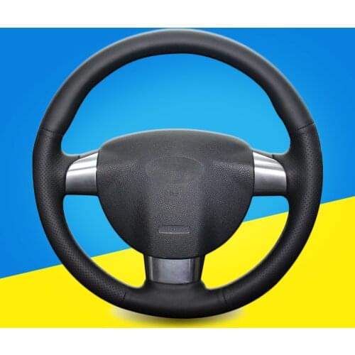 Braid On The Steering Wheel Cover for Ford Focus 2 2005-2011 (3-Spoke) DIY Car Steering Covers leather Auto Interior Accessories