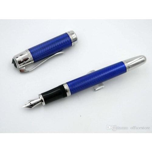 HOT OFFICE metal Great writer Navy blue wave luxurious High-end Serial Number Fountain Pen