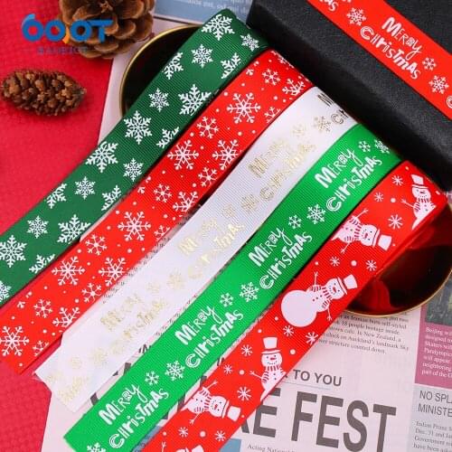 7/8'' and1" Christmas Grosgrain Ribbon 10 yards DIY handmade clothing accessories Headwear Gift packaging decoration