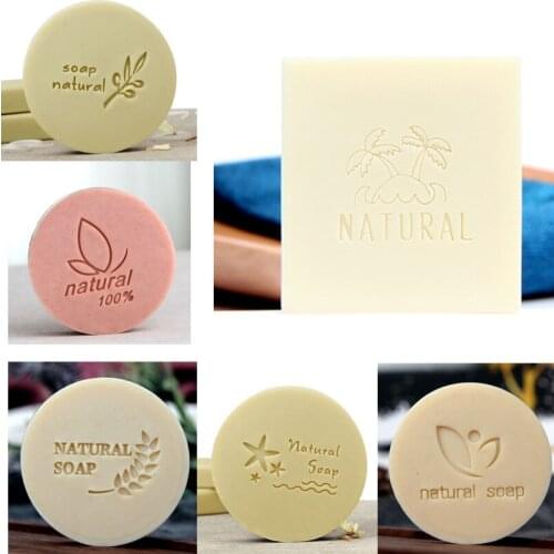 Natural Pattern Stamp Home Cleaning Natural Seal Acrylic Transparent Soap Stamp For Handmade Diy Making Chapter Tools
