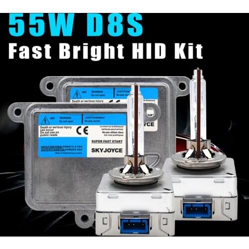 SKYJOYCE 12V 55W D8S HID Kit 5500K Super Bright D8S HID Bulb Original OEM HID Ballast control Unit For Car Headlight HID Kit