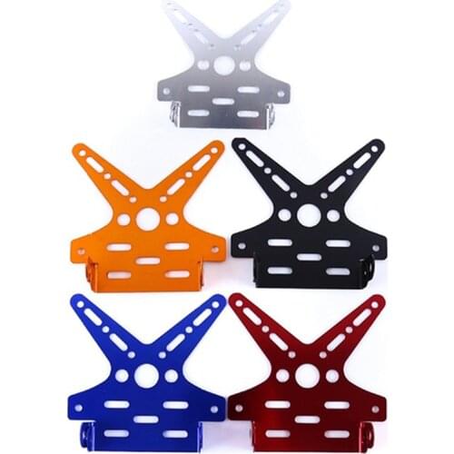 Alloy Universal Motorcycle License Plate Holder Mount Bracket Aluminum Adjusted Registration Number Plate Cover