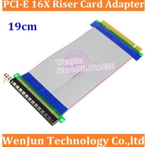 DHL Free Shipping PCI-E 16X to 16X riser card adapter extender cable PCI E 16 X Pci Express Flexible riser