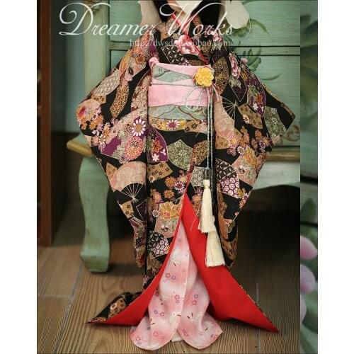 1/4 1/3 scale BJD Japanese kimono for SD clothing BJD doll accessories,Not included doll,shoes,wig,and other accessories 18D1237