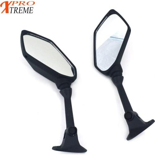 Motorcycle Rearview Mirrors Motorbike 8mm 10mm Black Side Mirrors For KAWASAKI NINJA 650R 400R Z1000SX ER 6F ER6F Street bike