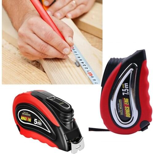 5m 7.5m Tape Measure Retractable Measuring Tape Ruler with Auto-lock System for Construction Craft Contractor Carpenter