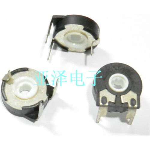 5PCS/LOT Made in Spain trimmer potentiometer PT15-10K horizontal adjustable resistor oval hole 12.5MM foot distance