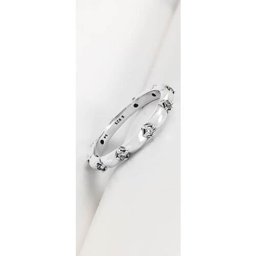 Authentic 925 Sterling Silver Pan Ring New Silver Petal Style Versatile Flower Ring For Women Wedding Party Gift Fashion Jewelry