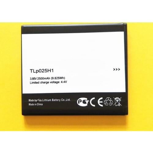 AZK New 1pcs 100% High Quality TLP025H7 2500mAh Battery For ALCATEL one touch TLp025H7 TLP025H1