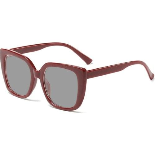 Oversized square Bifocal Reading Glasses Grey Lens Fashion Men and Women Spring Presbyopia Glasses Outdoor sunglasses FML