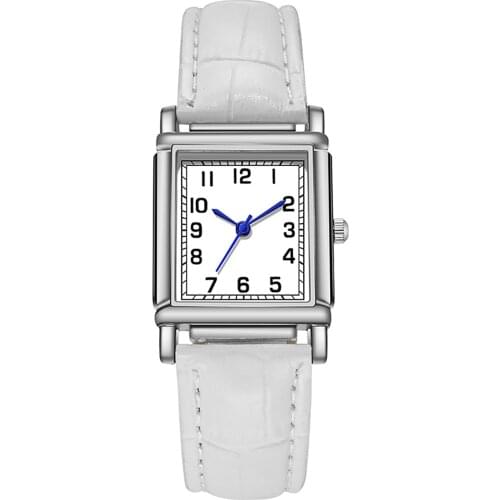 Fashion Simple Stainless Steel Quartz Clock Luxury Women Square White Dial Bracelet Watch Ladies Wrist Watch Gift часы женские