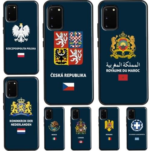 Greece Poland Venezuela Flag For Samsung Note 20 Ultra Note 10 Plus Case For Galaxy S21 S8 S9 S10 Plus S20 FE Coque