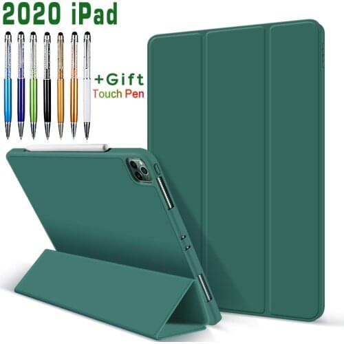 TPU Pencil holder case For iPad Pro 12.9 2020 4th Gen Case For iPad Pro 11 2nd Generation 2020 Case PU Leather Flip Case Funda