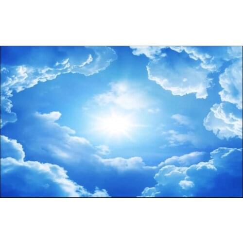 Custom photo mural wallpapers for walls 3 d Blue fantasy starry sun tv background wall papers home decor