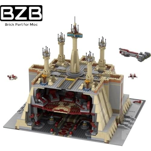BZB MOC Creative City Street View THE JEDl TEMPLE-Church Building Block Model Kids Boys DIY Educational Toys Brithday Best Gifts