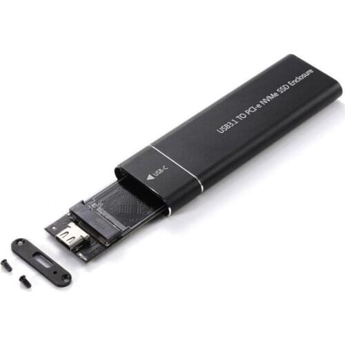 USB 3.1 Type-C M.2 NVMe SSD Enclosure 10Gbps M-Key PCI-E Solid State Disk Case HDD Case USB3.1 to M.2 NVMe PCIe SSD Case Box