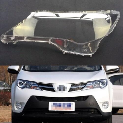 Car Headlight Lens For Toyota Rav4 2013 2014 2015 Headlamp Cover Car Replacement Front Auto Shell Cover