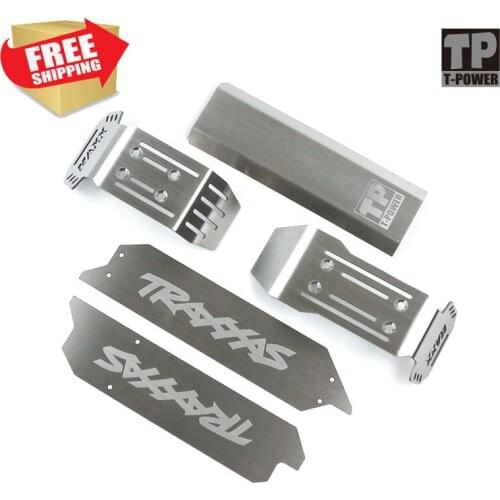 RC car trx 89076-4 1/10 maxx bumper Chassis Armor Protection Skid Plate for traxs xmaxx option upgrade