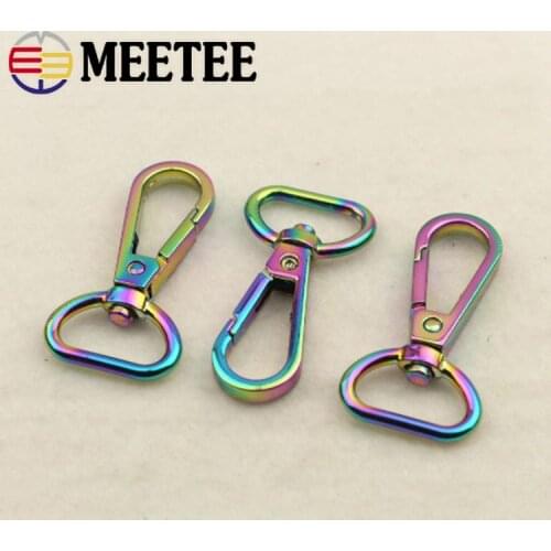 4/10pcs 13/16/19/25mm Metal Bag Hanger Dog Collar Webbing Strap Buckles Lobster Hook Clasp DIY Hardware Accessories BF364