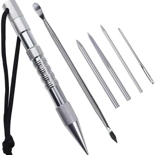 6/12 piece umbrella rope knitting needle set Marlin nail Paracord needle Marlin Spike with Lacing Needles Fids