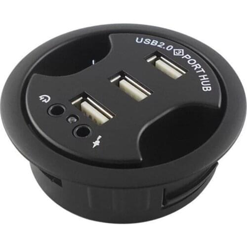 Desktop HUB USB2.0 Hub with Audio Earmark All-In-One Hub 3-Port Hub Audio Device Mark Kefeng