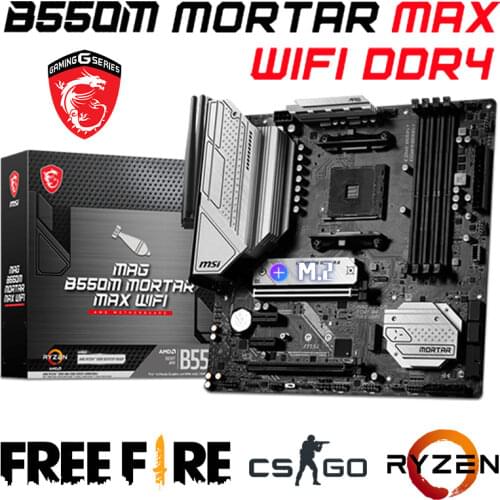 NEW Socket AM4 MSI MAG B550M MORTAR WIFI Motherboard AM4 DDR4 M.2 PCI-E 4.0 Desktop AMD B550 Desktop MSI B550 Mainbaord AM4
