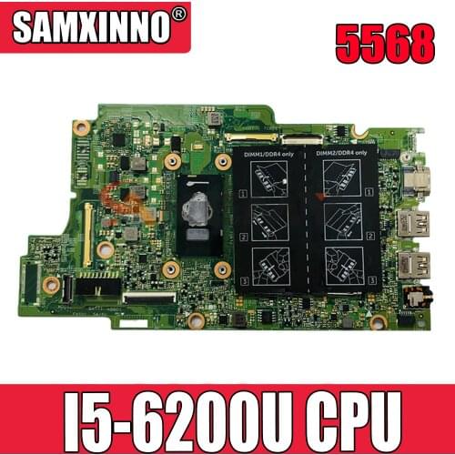 Original Motherboard For DELL Inspiron 5568 Core I5-6200U Mainboard CN-0YKP87 0YKP87 15296-1 SR2EY DDR4