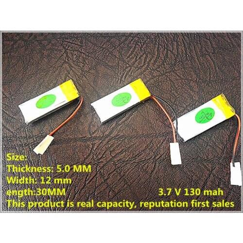 Polymer battery 501230 3.7V 130 emitting ultra-small cell battery watch battery Shoes