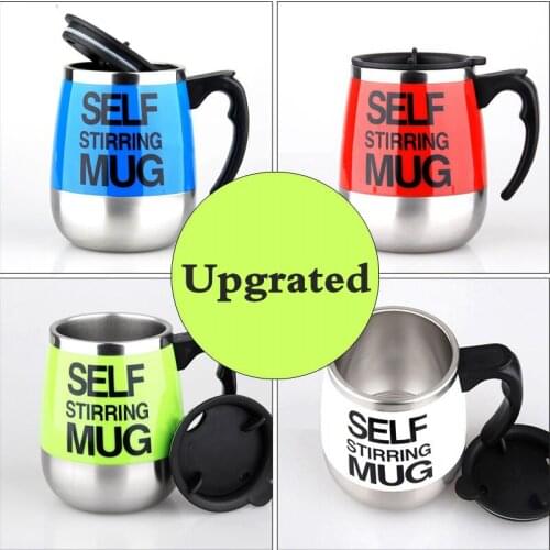450ml Self Stirring Mug Automatic Mixing Mug for Coffee Milk Grain Oat Stainless Steel Thermal Cup Double Insulated Smart Cup