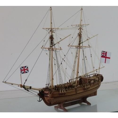 Cherry wood version scale 1:50 Royal Navy H.M.S. Halifax Ship model building kits