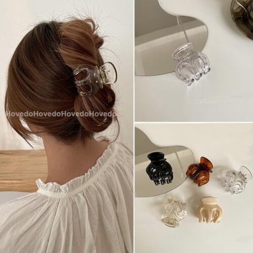 New Solid Hair Claws Simple Geometric Hair Clips Ponytail Crab Barrettes Women Girls Hairpins Headwear Hair Styling Accessories