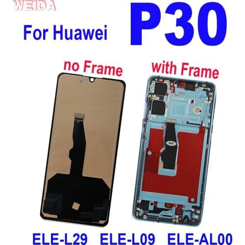 100% Tested LCD For Huawei P30 LCD ELE-L29 ELE-L09 ELE-AL00 LCD Display Touch Screen Digitizer Assembly For Huawei P30 Display