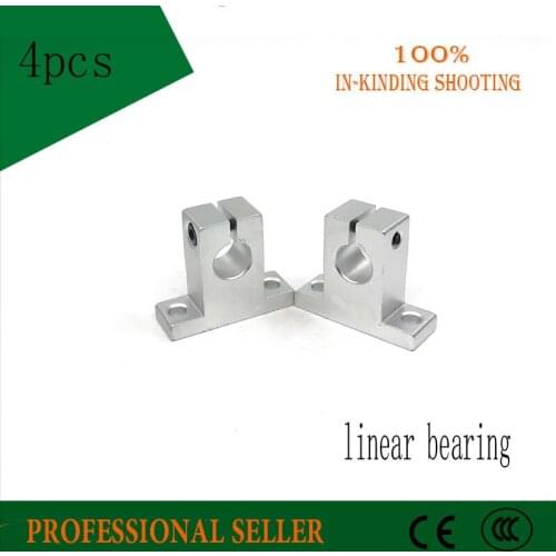 4pcs/lot Free Shipping SK8 8mm linear bearing rail shaft support Table CNC Router SH8A