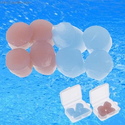 4pcs Earplugs For Swimming Silicone Soft Ear Plugs Earplugs Swimming Water Sports Swimming Accessories