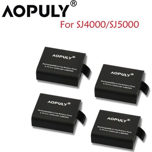 Hot 4pc SJCAM PG1050 battery + bateria sj 4000 sj 5000 sj 6000 dual USB charger for SJCAM sj4000 sj5000 sj6000 sj7000 M10 camera