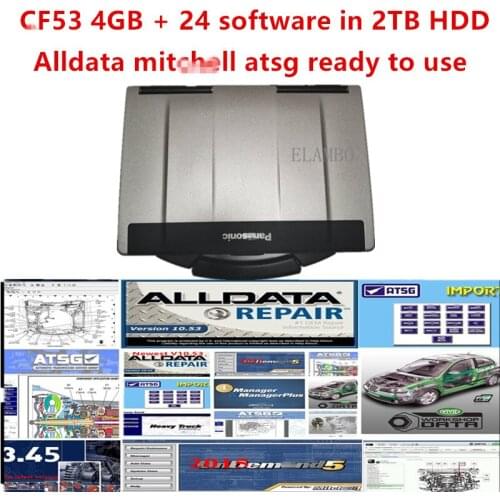 Panasonic CF-53 cf 53 4GB CPU I5 Laptop Anti-Corrosion CF53 Toughbook with 2TB HDD All data auto repair Alldata mi.ch.ll atsg