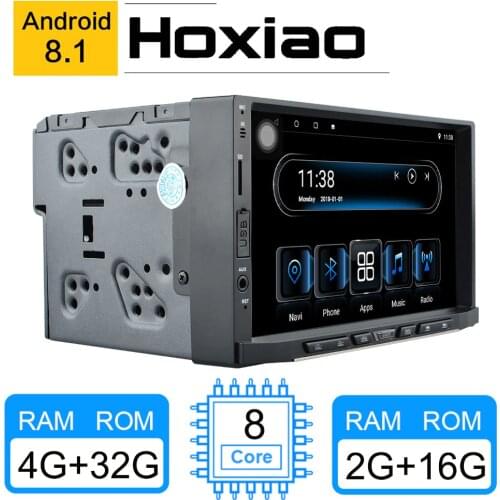 2 DIN Car Radio Multimedia Player Navigation GPS 8 core 2G 4G RAM Android 8.1 Video For Kia Hyundai Nissan Volkswagen Lifan LADA