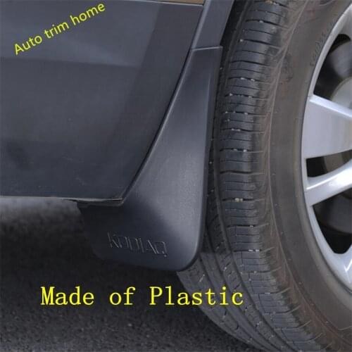 Lapetus Mudflaps Splash Guards Front Rear Mud Flap Mudguards Fender Plastic Cover Trim Fit For Skoda Kodiaq 2017 - 2021
