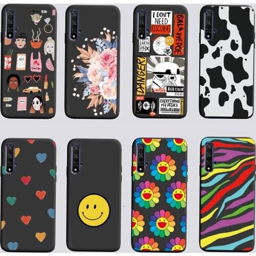 For Huawei Nova 5T Case Cover 6.26'' Cute Cartoon Soft TPU Silicone Cases For Huawei Nova 5T Phone Back Cover Coque Funda Nova5t