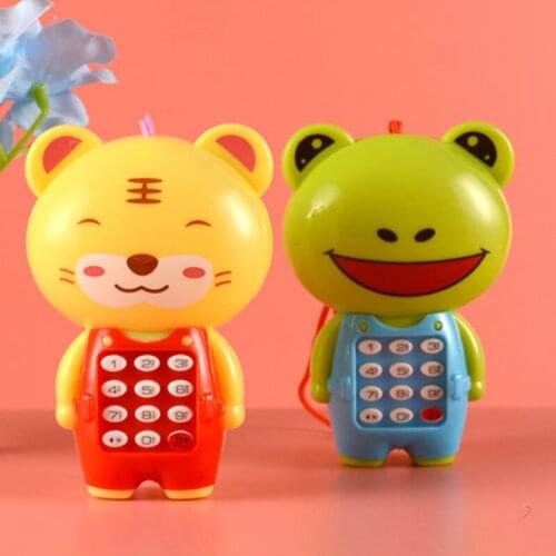 Baby Electronic Phone Toy Children Cartoon Light Flashing Music Mobile Phone Toy AN88