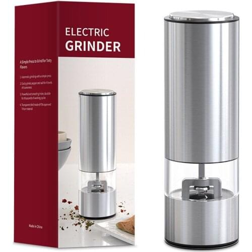 Electric Salt and Pepper Grinder-Battery Operated Salt & Pepper Grinder Have Adjustable Coarseness with LED Light