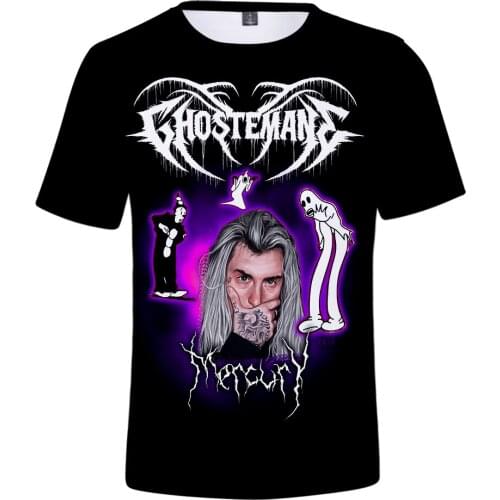 Ghostemane Rapper Hip Pop T Shirt 3D Casual Summer Adult Kids Short Sleeve Tees O-neck Men Women Kids Tops Cool Wear