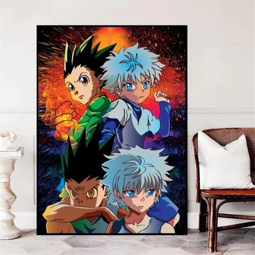 Hd Prints Japanese Anime Painting Modular Pictures Hunter X Hunter Canvas Wall Art Home Decor Modern Bedside Background Poster