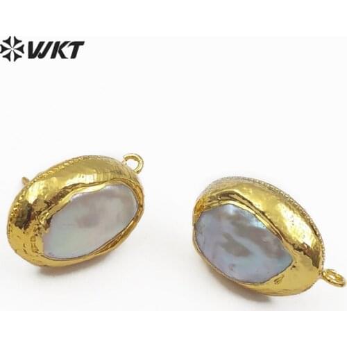 JF303 Natural freshwater pearl earrings finding popular and yet classic style designed specifically for women