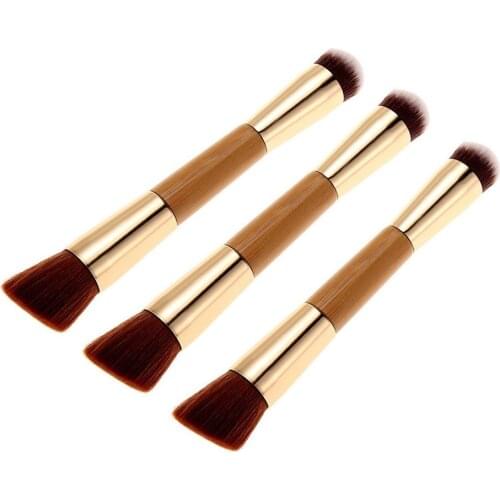 Double head Foundation brush Powder Concealer Liquid loose Face Makeup Brushes Tools Professional Beauty Cosmetics maquillaje