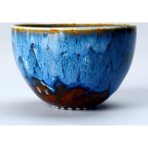 Chinese kiln change ceramic tea cup creative product tea cup kung fu small tea cup personal cup tea set