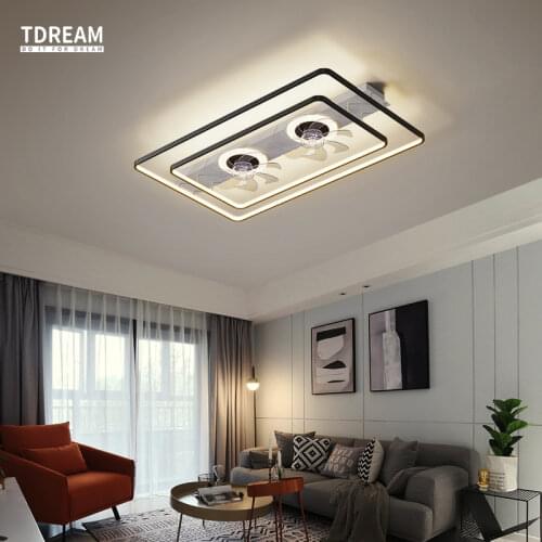 Creative Led Ceiling Fan with Remote Control Lamp Ventilador De Techo for Bedroom Living Room Study Home Decor Lights