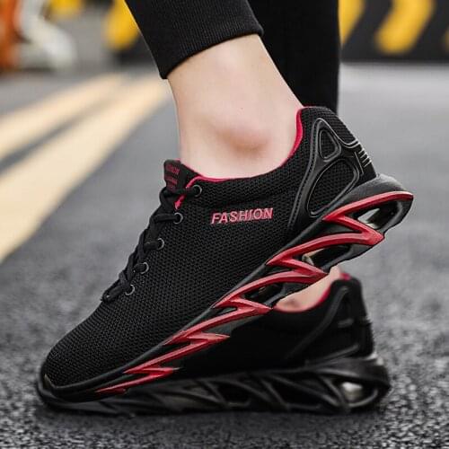 Mens Running Shoes Breathable Blade Outdoor Sports Shoes Lightweight Sneakers for Men Comfortable Walking Mesh Training Shoes