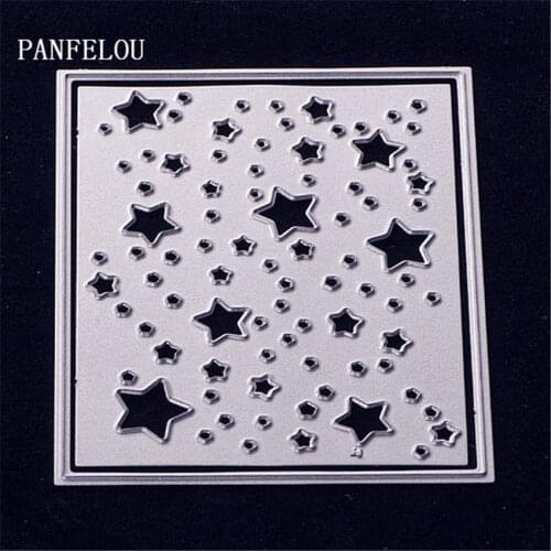 PANFELOU The stars panel Metal craft paper die cutting dies for Scrapbooking/DIY Easter wedding Halloween cards
