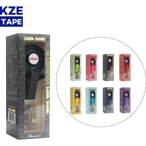 CIDY Embossing Mini Manual Label printer Replace Dymo MoTex E101 Lable maker Typewriter fit for 3D 9mm embossing label tape